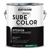 Rust-Oleum Sure Color Semi-Gloss Interior Wall Paint 1 Gallon Black (1 Gallon, Black)