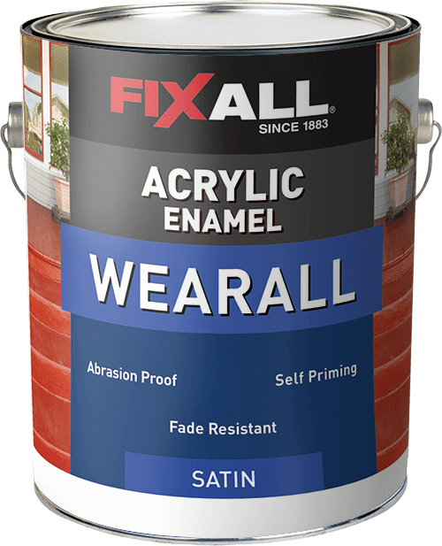 FixAll   Wearall Acrylic Satin Paint - Medium Base - 1 Gallon (1 Gallon)