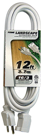 12 FT. WHITE 16-3 SJTW OUTDOOR