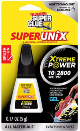 SUPERUNIX GLUE .17 OZ CL INSTANT BRUSHO