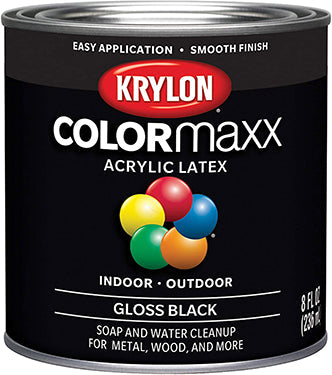 PAINT 1/2 PT GLOSS BLK COLORMAX