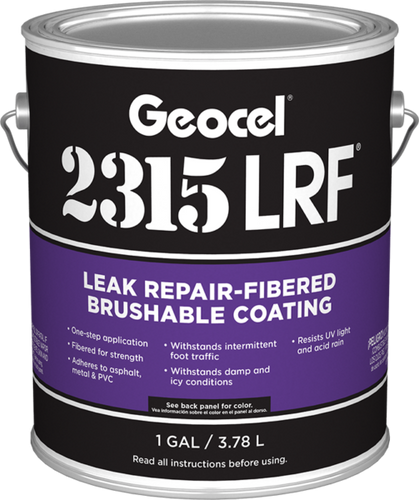 Geocel USA 2315LRF® Leak Repair-Fibered Brushable Sealant 1 Gallon Clear (1 Gallon, Clear)