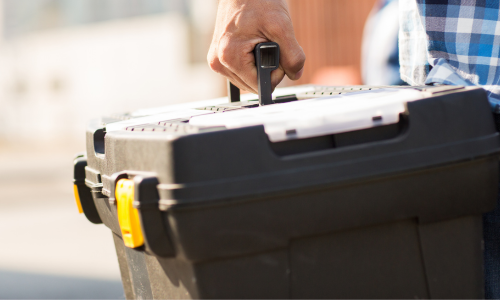 Toolbox being carried