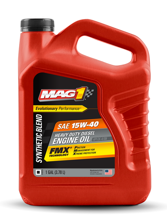 Mag 1® Synthetic Blend 15w-40 Ck-4 Heavy Duty Diesel Engine Oil 1 Gallon (1 Gallon)