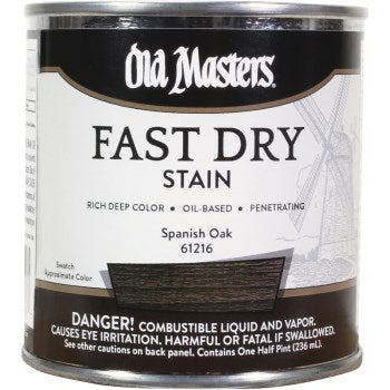 Old Masters 61216 Fast Dry Stain, Spanish Oak ~ 1/2 pint