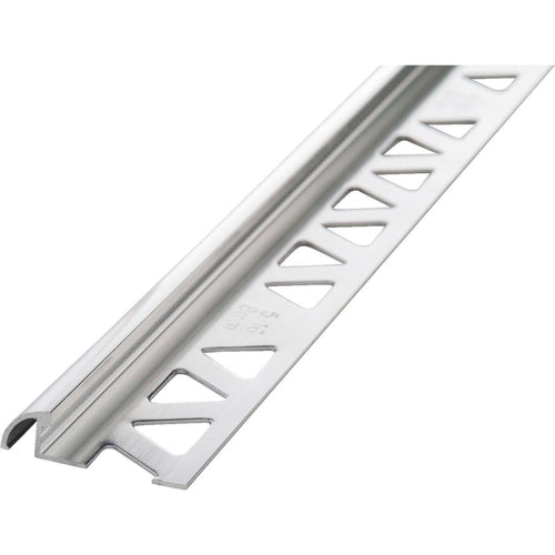 M D Building Products 5/16 In. x 8 Ft. Bright Clear Aluminum Bullnose Tile Edging