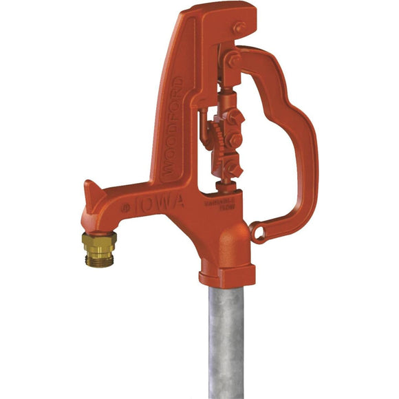 Woodford Y34 1 In. NPT X 3/4 In. MPT X 2 Ft. Galvanized Pipe Freezeless Yard Hydrant