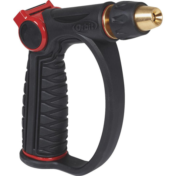 Orbit Pro Flo Metal Pistol Nozzle, Black