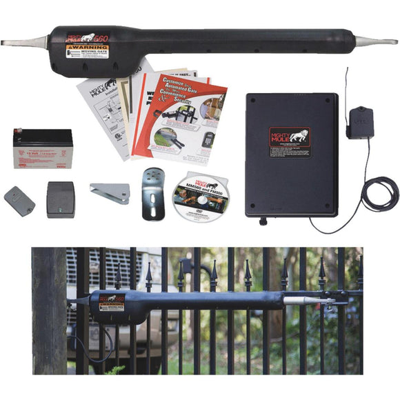 Mighty Mule MM71W 18 Ft. 850 Lb. Heavy-Duty Single Gate Opener Kit