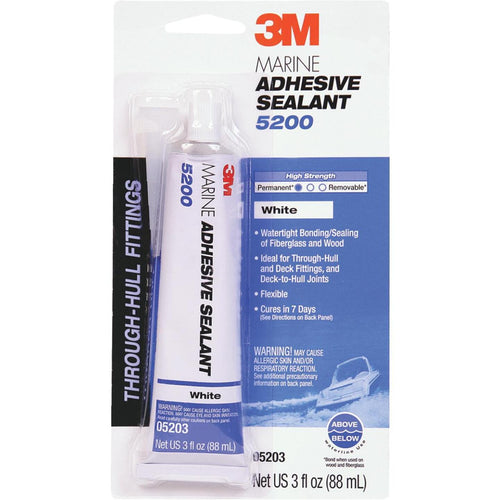 3M 3 Oz. White Marine Adhesive Sealant 5200