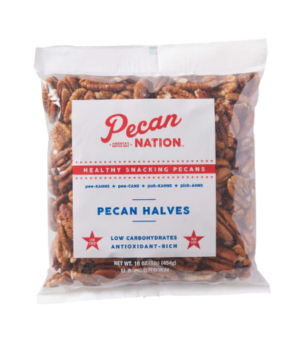 Pecan Nation Raw Pecan Halves 16 oz (16 oz)