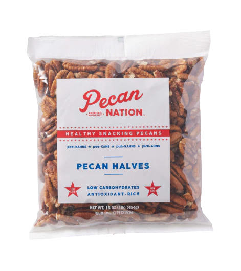 Pecan Nation Raw Pecan Halves 16 oz (16 oz)