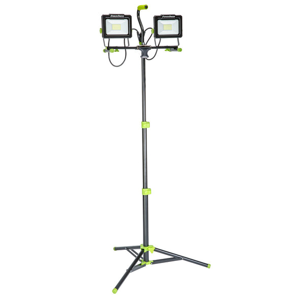 Power Smith 14,000 Lumen Dual-Head Led Work Light With Tripod