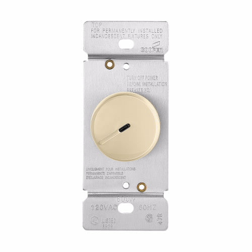 Eaton Cooper Wiring Rotary Dimmer 5A, 120V Ivory