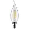 Satco|Nuvo LED Chandelier Bulb with a Candelabra Base (MOL: 4.72 In MOD: 1.38 In)