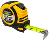 Komelon 25' x 1.06 Self-Lock Powerblade II Tape Measure, Yellow/Black (25' x 1.06, Yellow/Black)