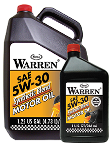 Warren Distribution Synthetic Blend 5W-30 GF-5 Motor Oil 1 Quart (1 quart)