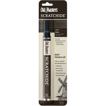 Old Masters 10060 Scratch Hide Stain Pen, Black ~ 1/2 oz