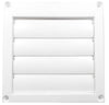 Speedi-Products 4-Inch Diameter Louvered Plastic Hood, White with 11-Inch Long Tailpipe