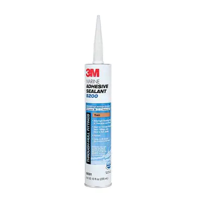 3M Marine Adhesive Sealant 5200 White 295 mL 1 Cartridge Watertight Bonging