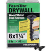 Fas-N-Tite Smart Thread Drywall Screws #6 X 1-1/4 - 1lb Box (#6 X 1-1/4)