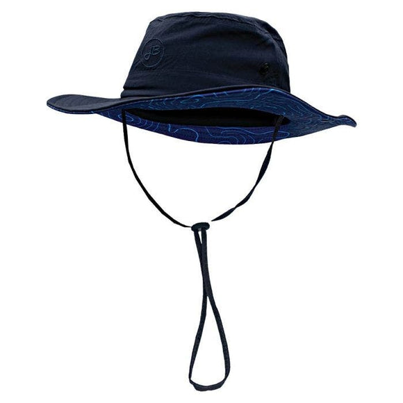 John Boy BH-TMAP-NB Top Map Boonie Hat Navy Blue (Navy Blue)