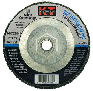 K-T Industries 4.5 X 5/8-11 X 60g T29 Bz Flap Disc (4.5 X 5/8-11 X 60g)