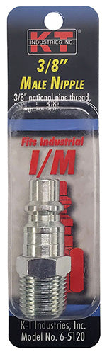 K-T Industries  Industrial 3/8'' Male Npt 3/8'' Nipple (3/8'' x 3/8)