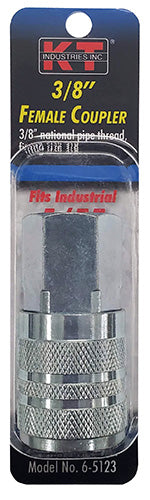 K-T Industries Industrial 3/8'' Female Npt 3/8'' Coupler (3/8'' x 3/8)