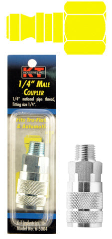 K-T Industries Tru-Flate® 1/4'' Male Npt 1/4'' Coupler (1/4