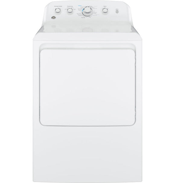 GE Appliances 7.2 cu. ft. Capacity Aluminized Alloy Drum Gas Dryer (White)