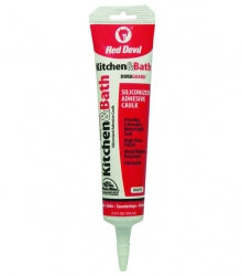 Red Devil Kitchen & Bath Siliconized Acrylic Caulk (White) Squeeze Tube (2