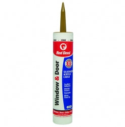 Red Devil Window & Door Siliconized Acrylic Caulk (Cedar) 10.1 fl. oz. (10.1 fl. oz, Cedar)