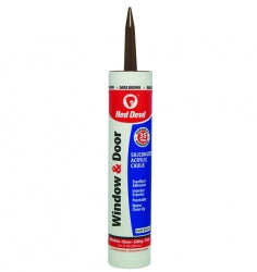 Red Devil Window & Door Siliconized Acrylic Caulk (Dark Brown) 10.1 fl. oz. (10.1 fl. oz, Dark Brown)