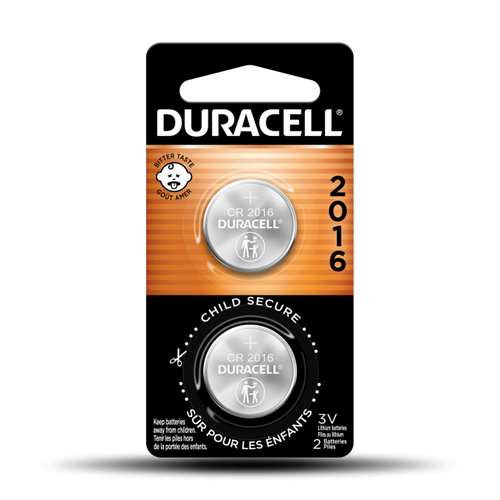 Duracell CR 2016 Lithium Coin Battery with Bitter Coating (CR 2016 1 Pk)