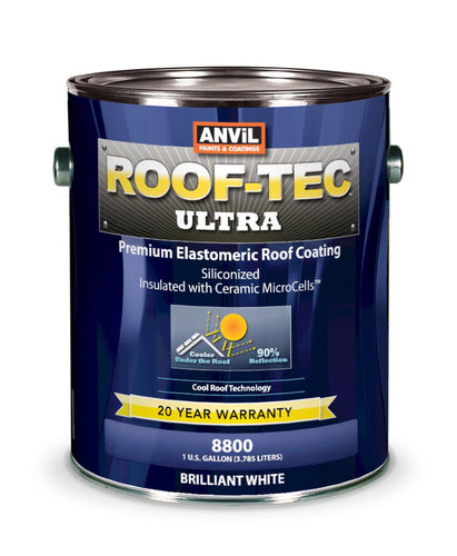 Anvil’s 8800 ROOF-TEC Fibered 100% Elastomeric Roof Coating