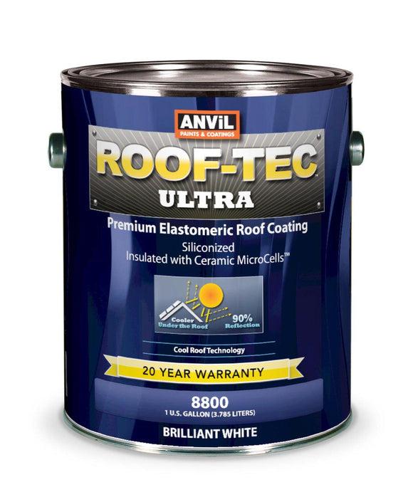 Anvil’s 8800 ROOF-TEC Fibered 100% Elastomeric Roof Coating