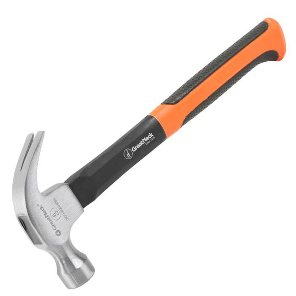 GreatNeck HG8C Fiberglass Curved Claw Hammer 8 Oz. (8 Oz.)