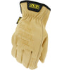 Mechanix Wear Leather Work Gloves Leather Cow Driver Women's Medium, Brown
