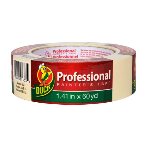 Duck® Brand Professional Painter's Tape - Beige, 1.41 in. x 60 yd. (1.41 x 60 yard, Beige)