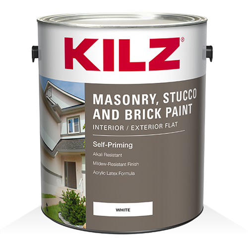 KILZ® Masonry, Stucco & Brick Flat paint (1 Gallon)