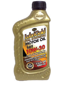 LubriGold® Full Synthetic SAE 10W-30 GF-5/SN Motor Oil 1 Quart (1 quart)