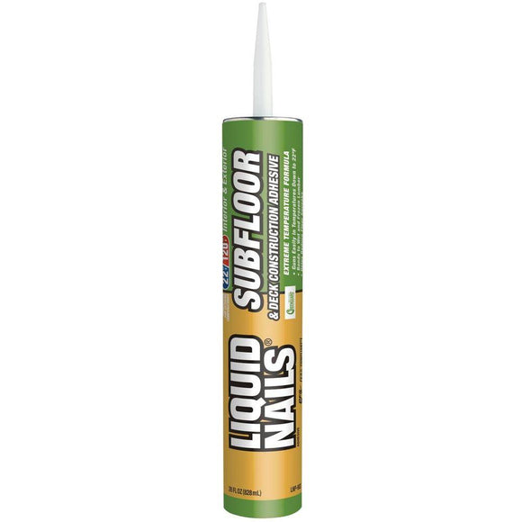 Liquid Nails Subfloor & Deck Construction Adhesive (Low VOC) 10 Oz (10 Oz)