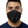 RZ Mask M2 Mesh Air Filtration Face Mask with Carbon Filters Medium Black (Medium, Black)