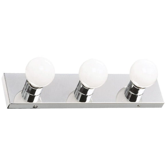 Design House Vanity Light in Polished Chrome, 3-Light 18