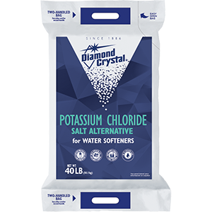 DIAMOND CRYSTAL POTASSIUM CHLORIDE FOR WATER SOFTENERS (40-lb)