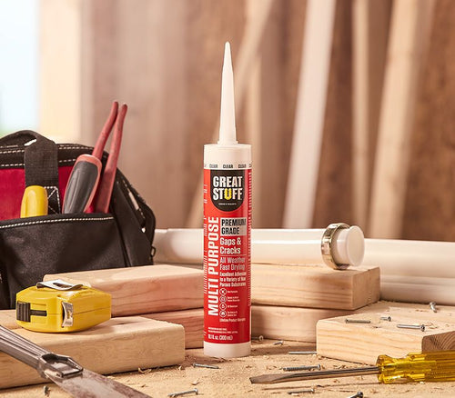 Great Stuff™ Premium Multipurpose Clear Silicone Caulk, 10.1 Fl. Oz. Clear (10.1 Fl. Oz., Clear)