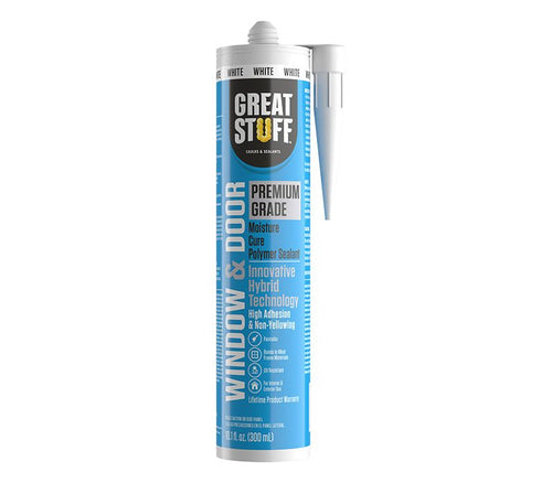 Great Stuff™ Premium Window & Door Hybrid Polymer Sealant 10 oz., White (10 oz, White)