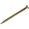 Grip-Rite #10 x 3-1/2 In. Flat Head Star Gold Construction Wood Screw (258 Ct., 5 Lb.)