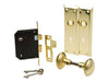 Kaba Ilco Pair Of Brass Plated New York Style Back Plates With Keyhole. Door Escutcheons.